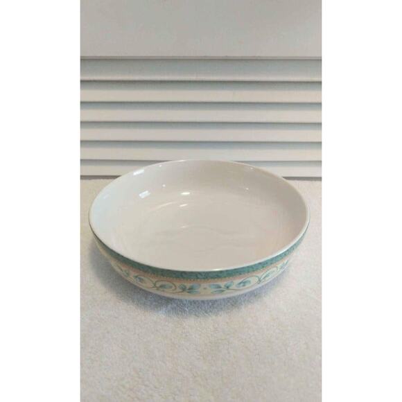 Pfaltzgraff French Quarter 8.5" stoneware banded shallow serving bowl dish - Picture 1 of 4